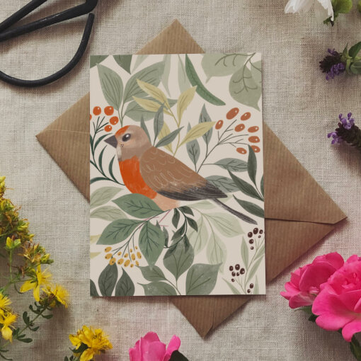 přání Konopka lístečky